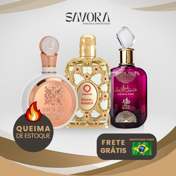 OFERTA COMPRE 1 LEVE 3 - Sabah Al Ward, Fakhar e Royal Amber - Edição Limitada ❤️ 100 ml cada