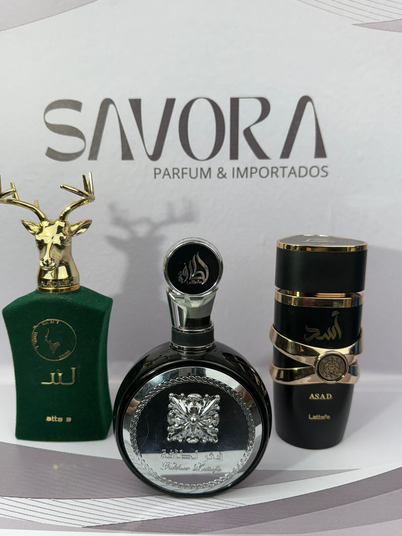 PROMOÇÃO COMPRE 1 LEVE 3 - Lattafa Fakhar, AL Noble Ameer e Assad Lattafa - Especial de Dia dos Pais 🔥 - 50ml Cada (Cópia)